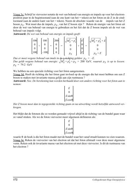 Keuzecollege Hoge EnergieFysica Katholieke Universiteit ... - EHEF