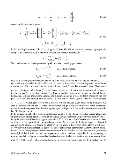 Keuzecollege Hoge EnergieFysica Katholieke Universiteit ... - EHEF