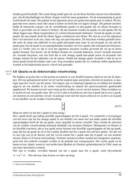 Keuzecollege Hoge EnergieFysica Katholieke Universiteit ... - EHEF