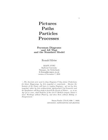 Pictures Paths Particles Processes