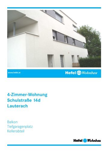 4-Zimmer-Wohnung Schulstraße 14d Lauterach - Hefel Wohnbau AG