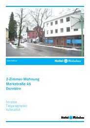 2-Zimmer-Wohnung Markstraße 46 Dornbirn - Hefel Wohnbau AG