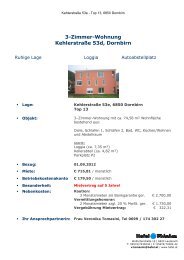 3-Zimmer-Wohnung Kehlerstraße 53d, Dornbirn - Hefel Wohnbau AG
