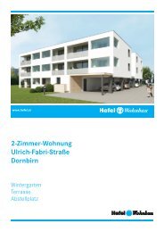 2-Zimmer-Wohnung Ulrich-Fabri-Straße Dornbirn - Hefel Wohnbau AG