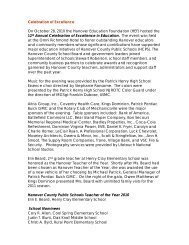 Celebration of excellence news release 2010 - hef hanover ...