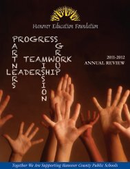 Together We Are Supporting Hanover County Public Schools 2011 ...