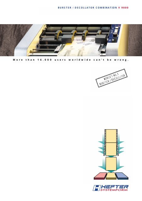 Brochure V 9000 Pdf Hefter Systemform