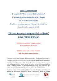 L'écosystème entrepreneurial : enjeu(x) pour l'entrepreneur