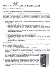 Brief zur Mensakarte - HEG-Portal