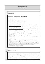 Sicherheitskonzept: Morddrohung - HEG-Portal