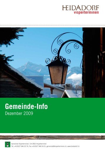 Gemeinde-Info - Gemeinde Visperterminen