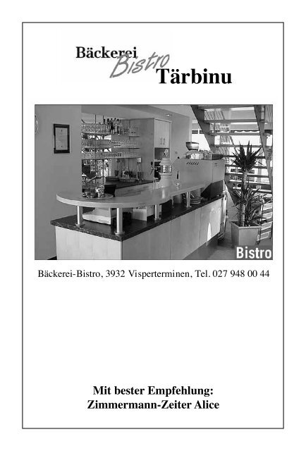 Terbiner Kalender 2013 - Gemeinde Visperterminen