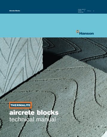 aircrete blocks technical manual - HeidelbergCement