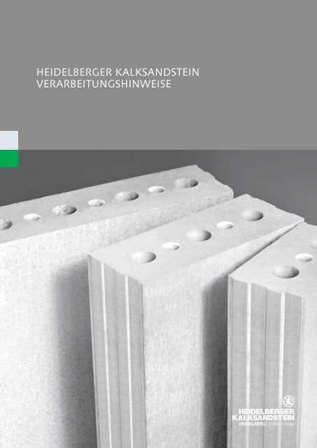 HEIDELBERGER KALKSANDSTEIN VERARBEITUNGSHINWEISE
