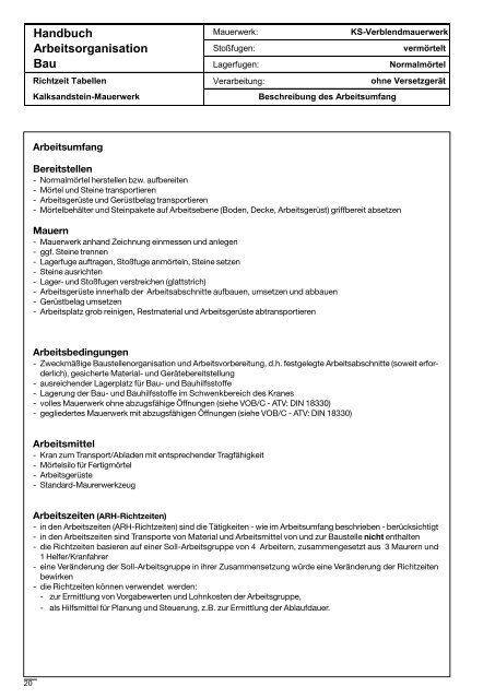 EinfÃ¼hrung - Bundesverband Kalksandsteinindustrie eV