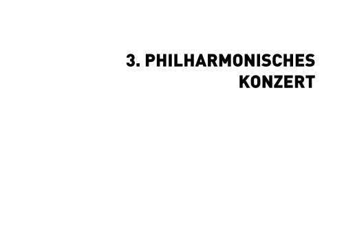 3. philharmonisches konzert - Philharmonisches Orchester Heidelberg