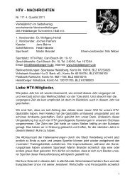 HTV - NACHRICHTEN Liebe HTV-Mitglieder, - Heidelberger ...