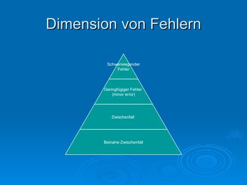 Irren ist menschlich! Lernen aus Fehlern - Heilberufe