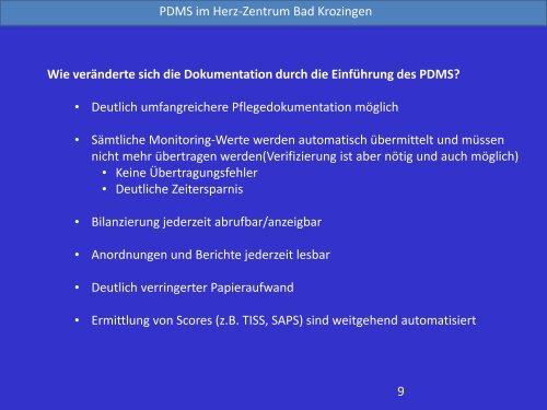 PDMS in der Intensivpflege â ein Praxisbeispiel - Heilberufe