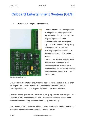 OES Basiskit Preisliste V 4.2 Deutsch