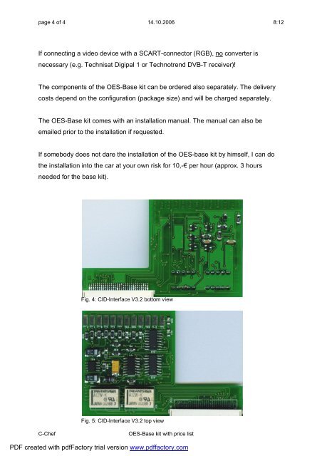 OES-Base kit with price list eng V3.2