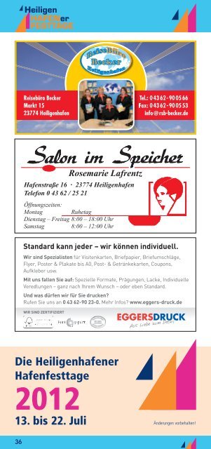 PROGRAMM - Heiligenhafen