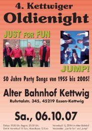 Oldienight im Alten Bahnhof Kettwig - Heiligenhaus Blog