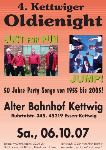 Oldienight im Alten Bahnhof Kettwig - Heiligenhaus Blog