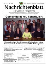 Nachrichtenblatt - Gemeinde Heiligenkreuz