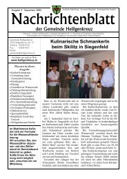 Nachrichtenblatt - Gemeinde Heiligenkreuz