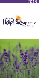 Kursprogramm 2013 - Freiburger Heilpflanzenschule