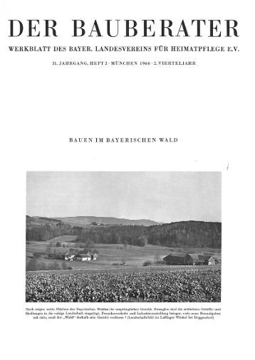 DER BAUBERATER - Bayerischer Landesverein für Heimatpflege eV