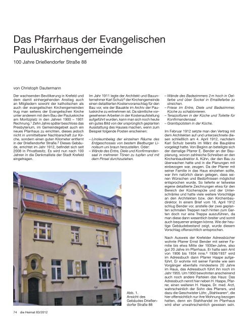 74 76 Verein Fur Heimatkunde Krefeld