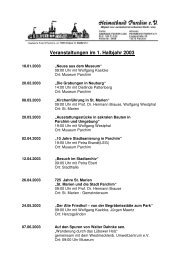 1. Halbjahr 2003 - Heimatbund Parchim e.V.