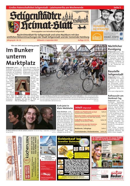 Im Bunker Unterm Marktplatz Heimatbund Seligenstadt