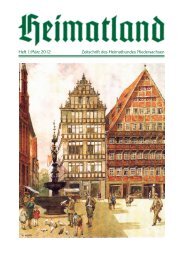 Heft 1/MÃ¤rz 2012 Zeitschrift des Heimatbundes Niedersachsen
