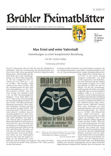 Max Ernst und seine Vaterstadt - heimatbundbruehl.de