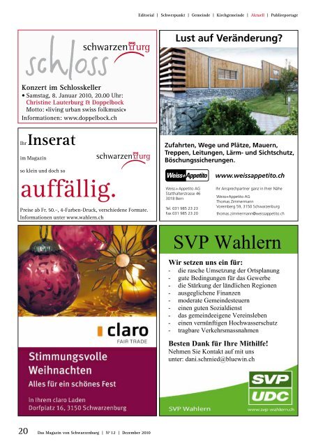 Kirchgemeinde SchwerpunKt gemeinde - aktuelle Ausgabe