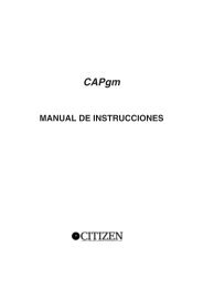 MANUAL DE INSTRUCCIONES - CITIZEN