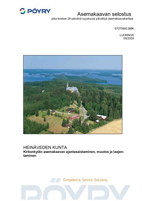 Asemakaavan selostus - HeinÃ¤veden kunta