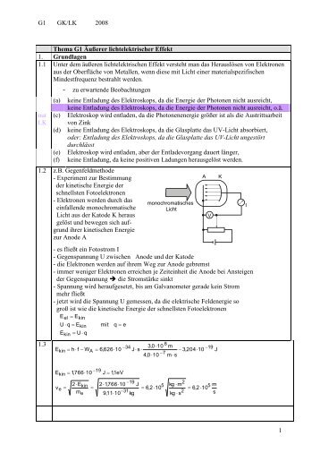 Lösung G1 Abitur 2008 - Heinrich-Heine-Gymnasium Bitterfeld-Wolfen