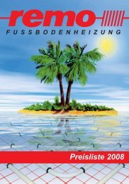 REMO Fussbodenheizung - Heinlein Kulmbach