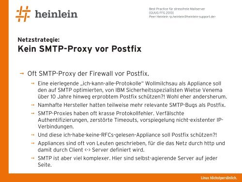 Mailserver: Best Practice fÃ¼r stressfreie Mailserver - GUUG