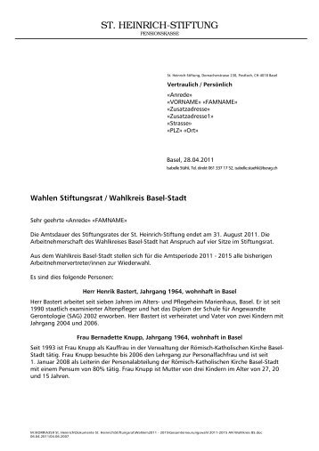 Gesamterneuerungswahlen BS (pdf) - St.Heinrich-Stiftung