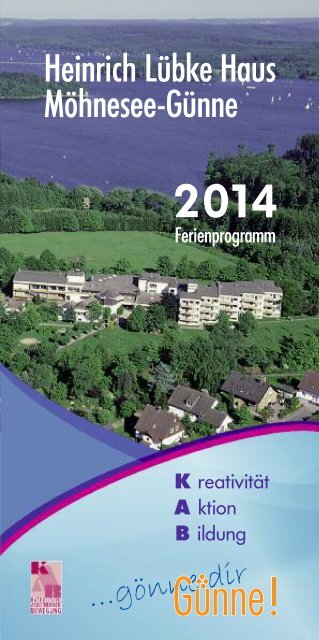 Unser Ferienprogramm 2014 - Heinrich-Lübke-Haus