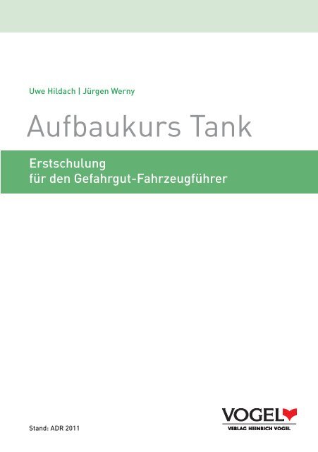 Aufbaukurs Tank - Verlag Heinrich Vogel