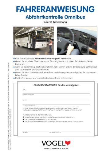 FA Abfahrtskontrolle Bus 13989 - Verlag Heinrich Vogel
