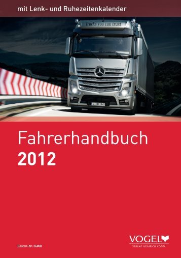 Fahrerhandbuch 2012 - Verlag Heinrich Vogel