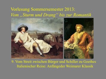 Vom “Sturm und Drang” zur Romantik 9 - Heinrich Detering