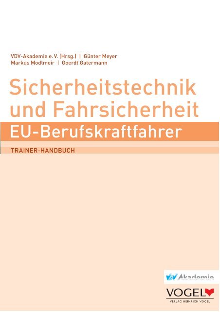 Leseprobe als PDF 1 - Verlag Heinrich Vogel